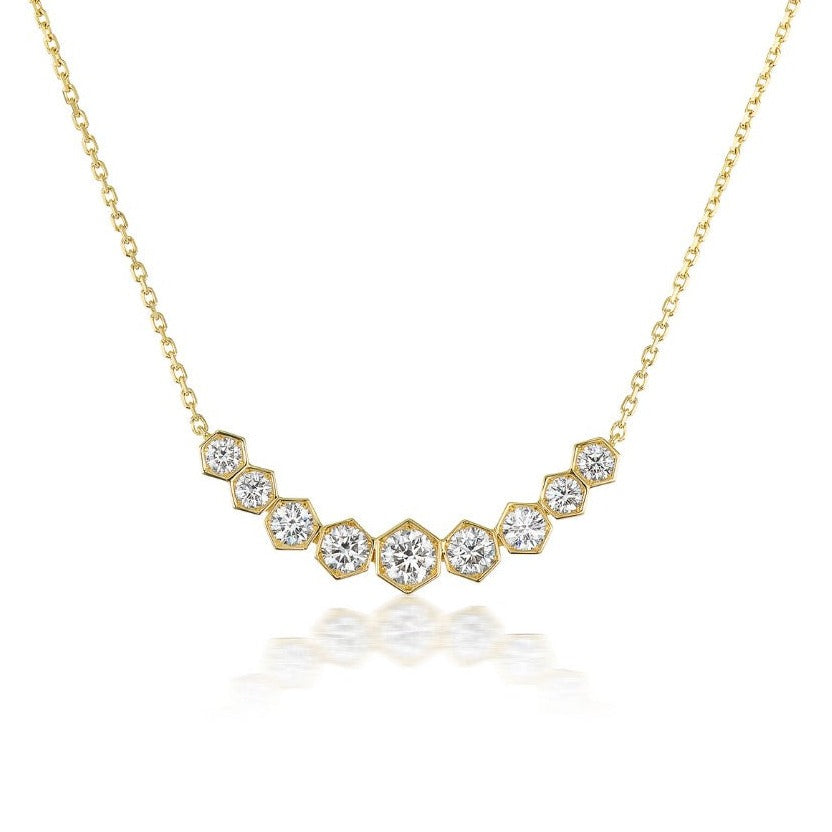 Queen B Diamond Necklace SevenJune Jewelry