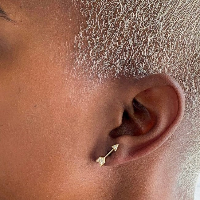 DIAMOND ARROW STUDS