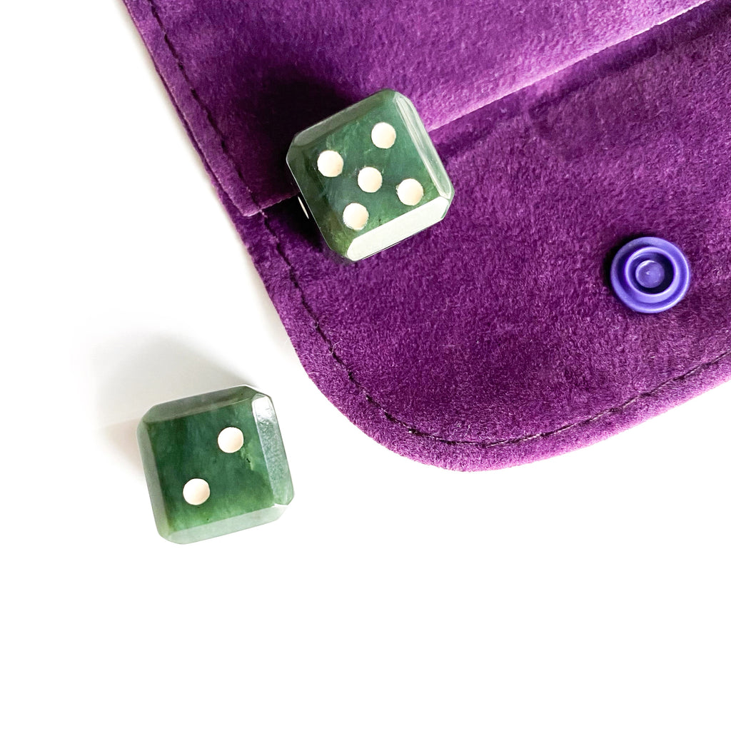 Nephrite Jade dice