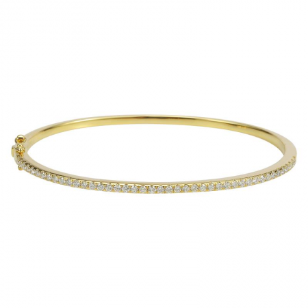 Diamond pave bangle.