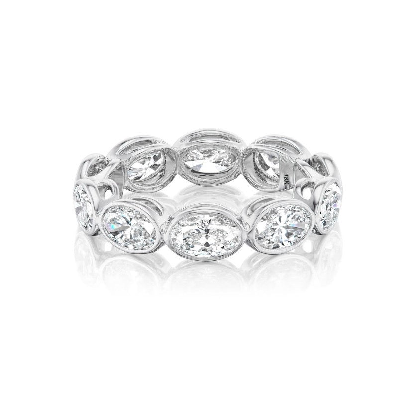 Oval Bezel Eternity Band