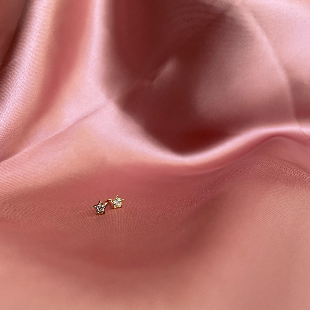 MICRO PAVE STAR STUDS