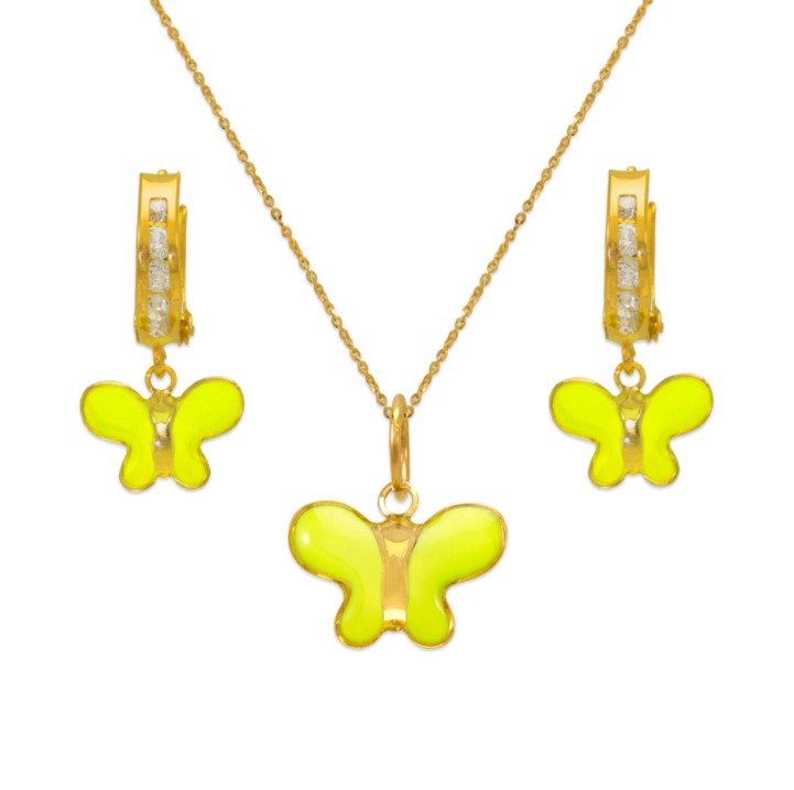 Junebug Jewels butterfly jewelry set.