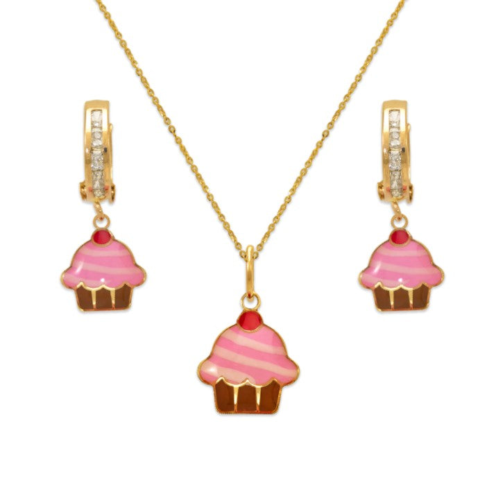 Junebug Jewels cupcake jewelry set.